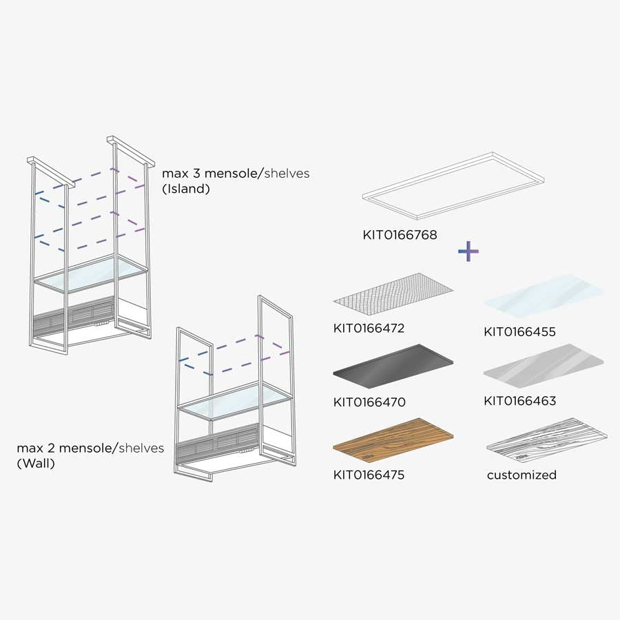 (string)Mensola Legno - KIT0166475