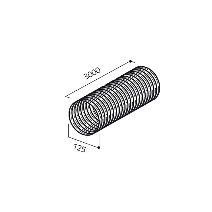 (string)Tubo rotondo Alluminio Flessibile - cod. 1052W