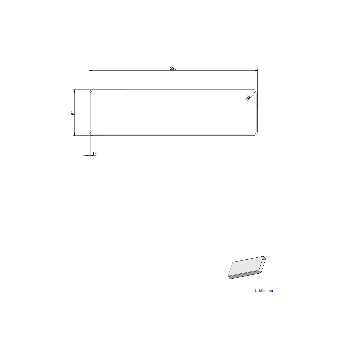 RECHTECKROHR - KIT0121012