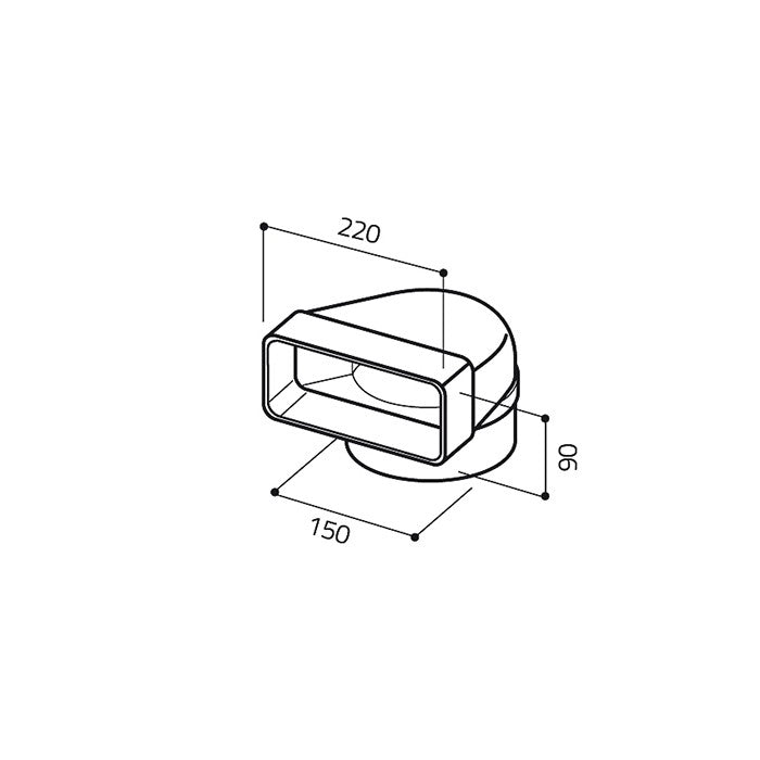 (string)Curva Rotonda Rettangolare - cod. 1053P