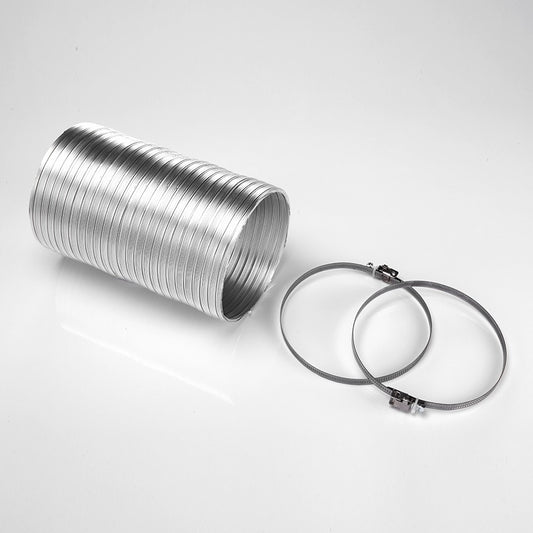 (string)Tubo Rotondo Alluminio Flessibile  + Fascette - KIT0094725